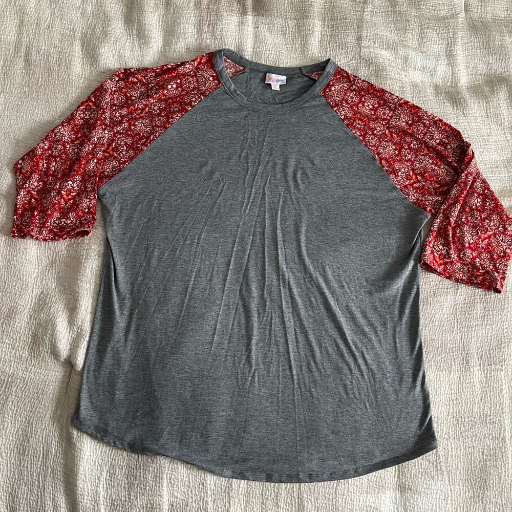 LuLaRoe Randy 3XL Knit Baseball Tee BNWOT